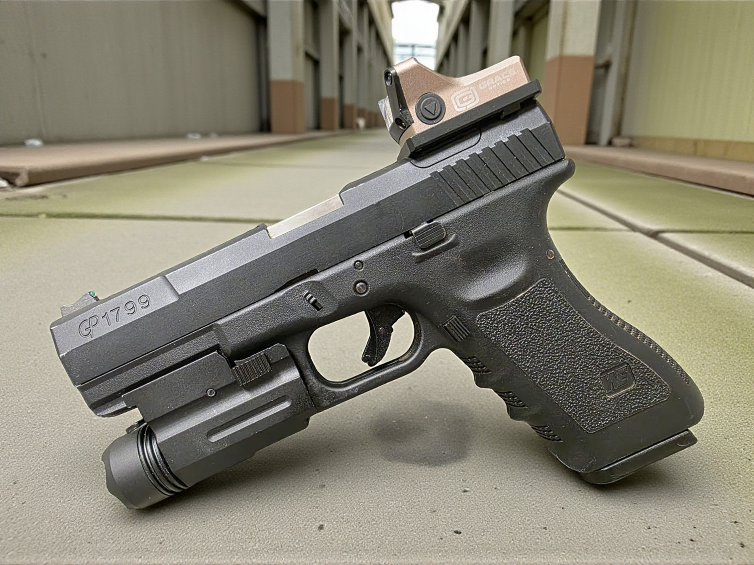 WE-Tech GP1799 T1 Gas Blowback Pistol - Type B - BONEYARDⓈ