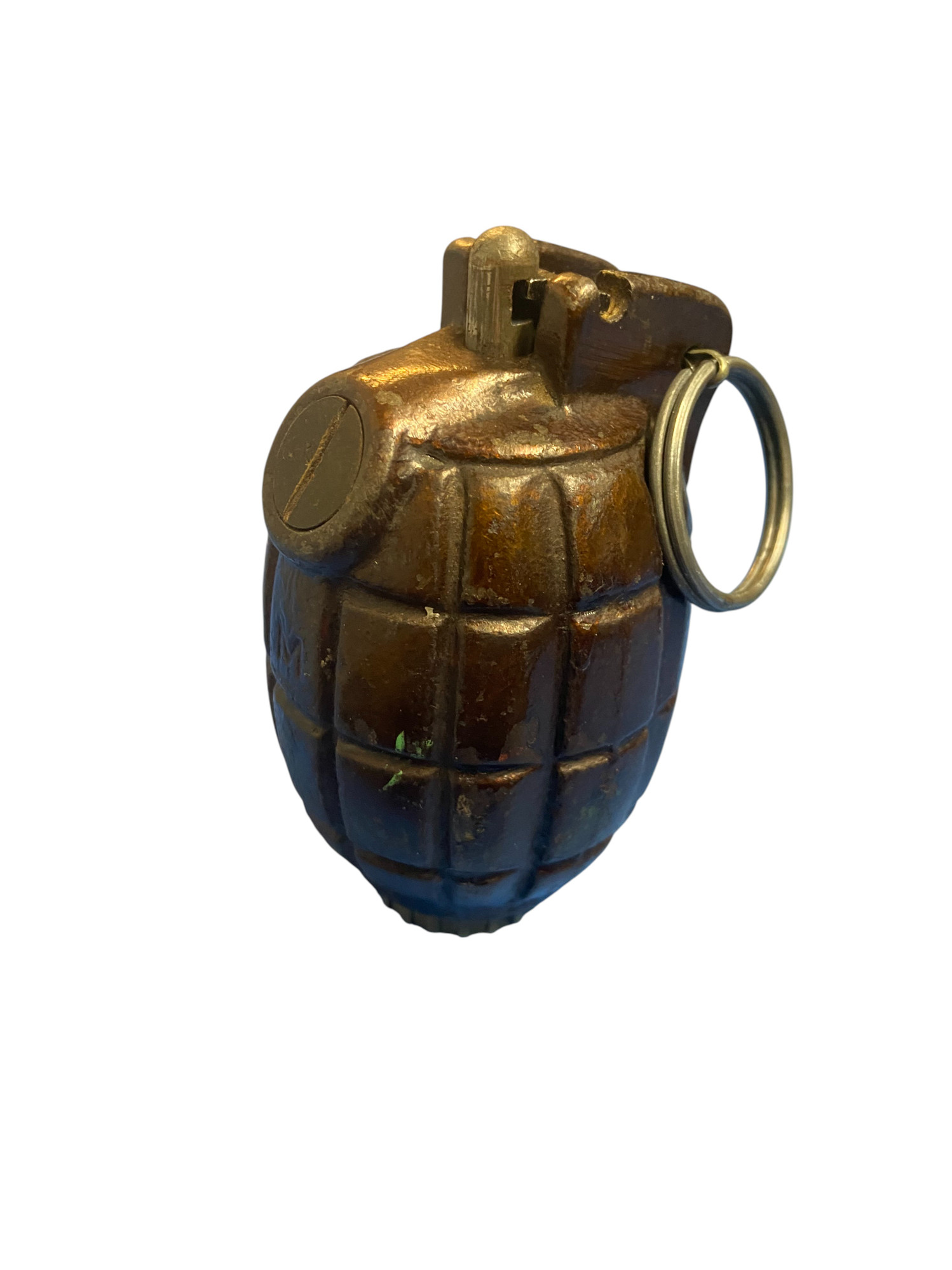 WW2 Canadian No.36 Mills Grenade W/ Inert Fuse & Base Cap Dated 1943