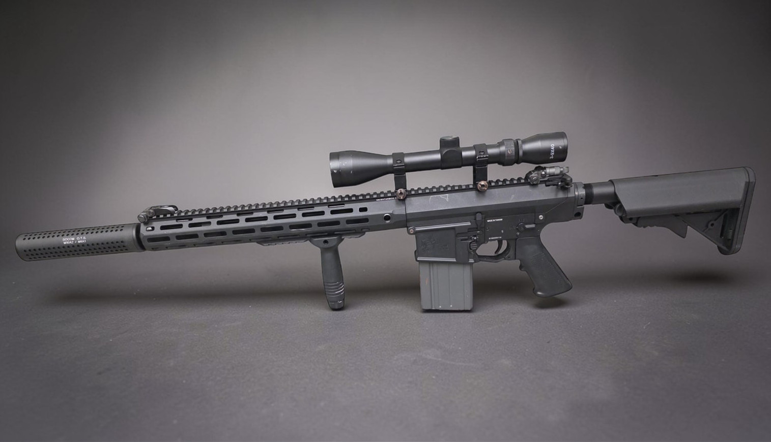 G&G Knight's Armament Licensed SR25 Airsoft AEG Rifle - BONEYARDⓈ