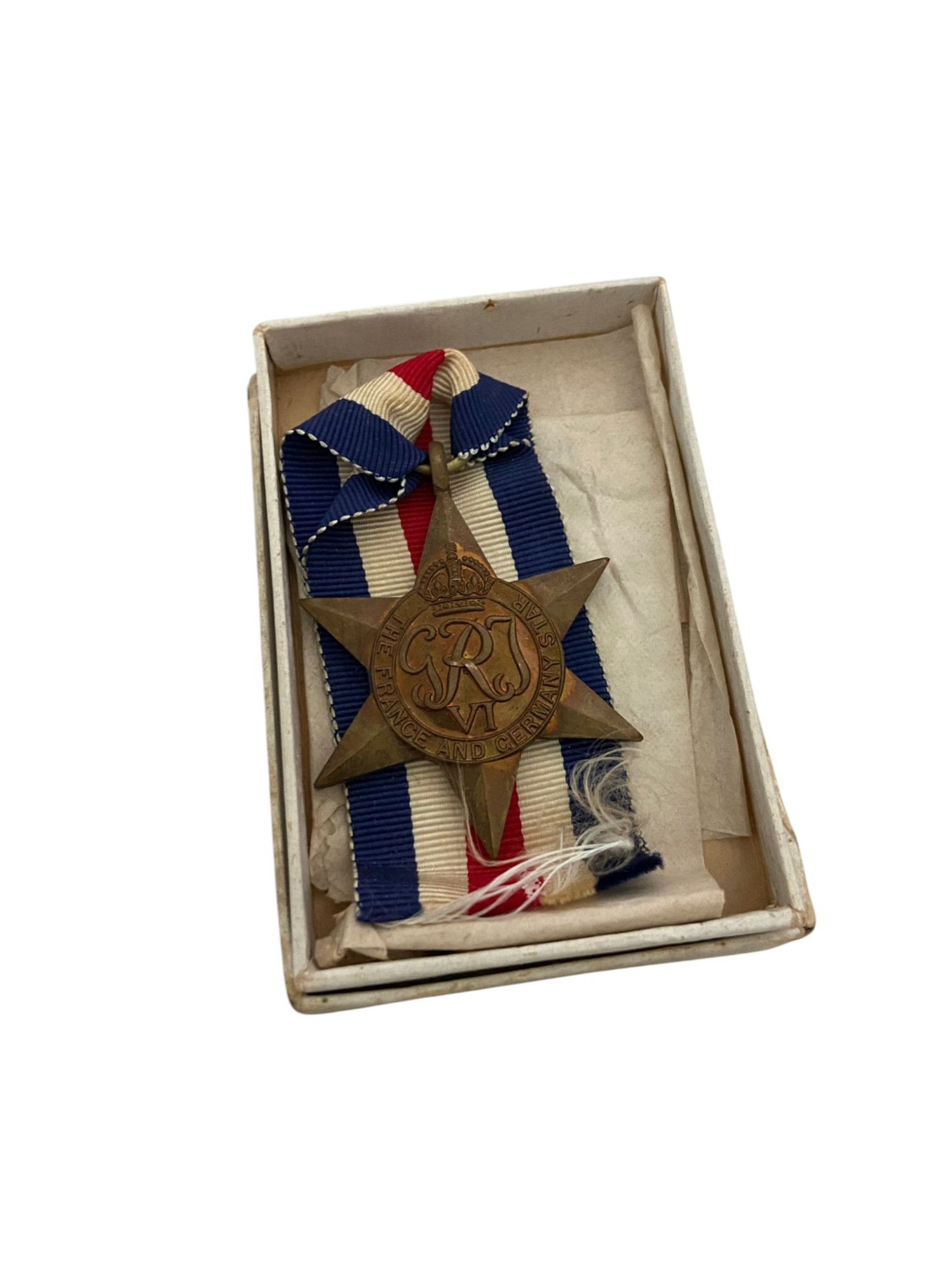 WW2 France & Germany Star W/Original Box