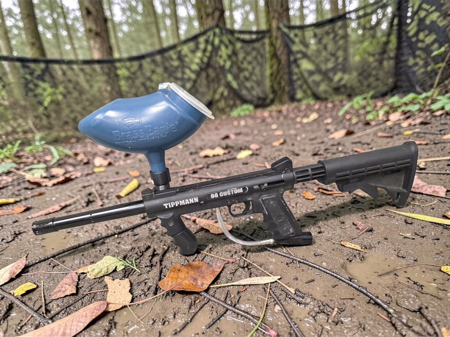 Tactical Tippmann 98 Custom Paintball Gun - USEDⓈ