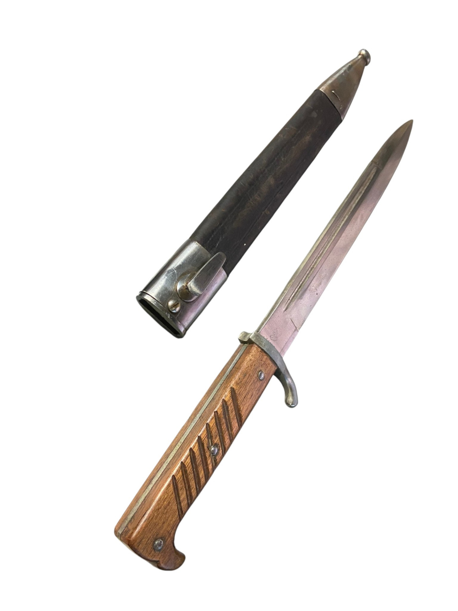 Post WW1 German Export WKC Latin American Dress Dragger W/ Leather Sheath