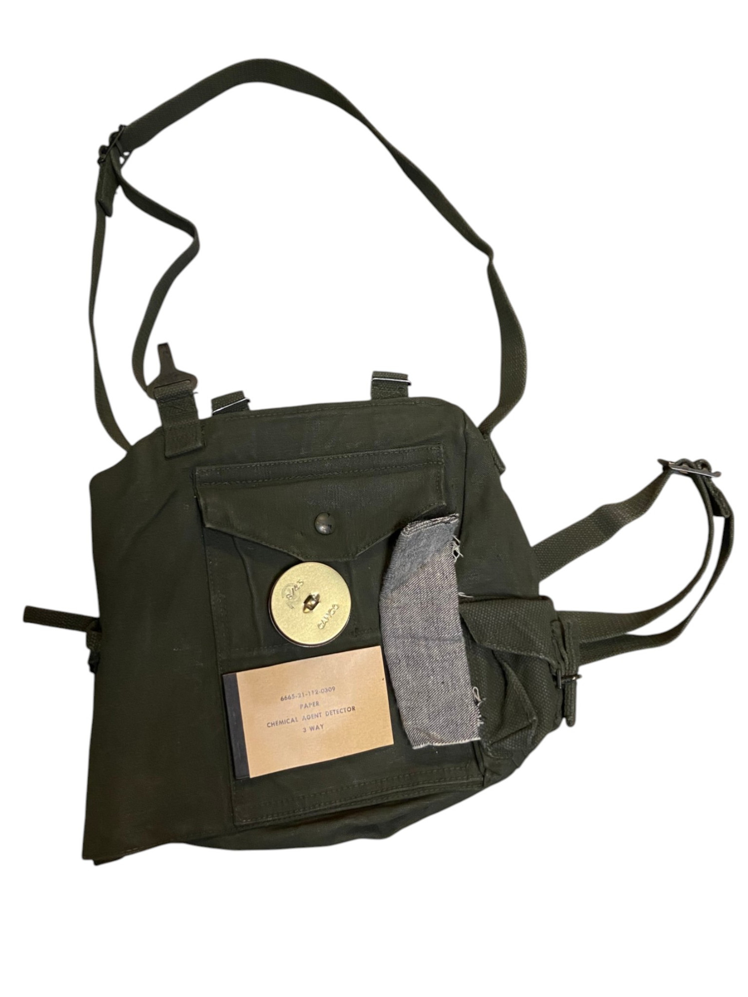 Canadian Armed Forces 51' Pattern Type II Gas Mask Carrier W/Accessories