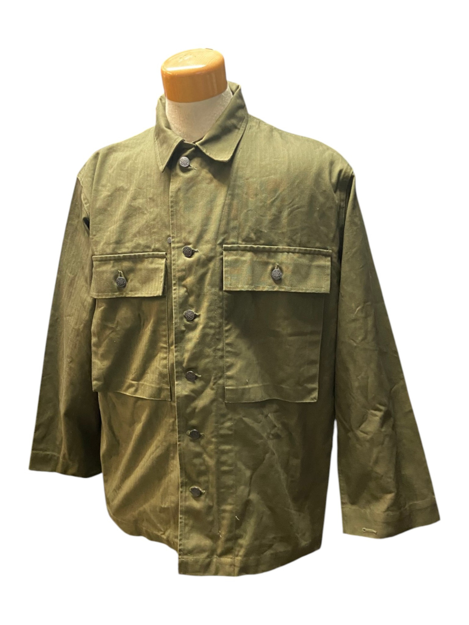 At The Front Reproduction WW2 U.S. Army HBT Field Jacket - Large