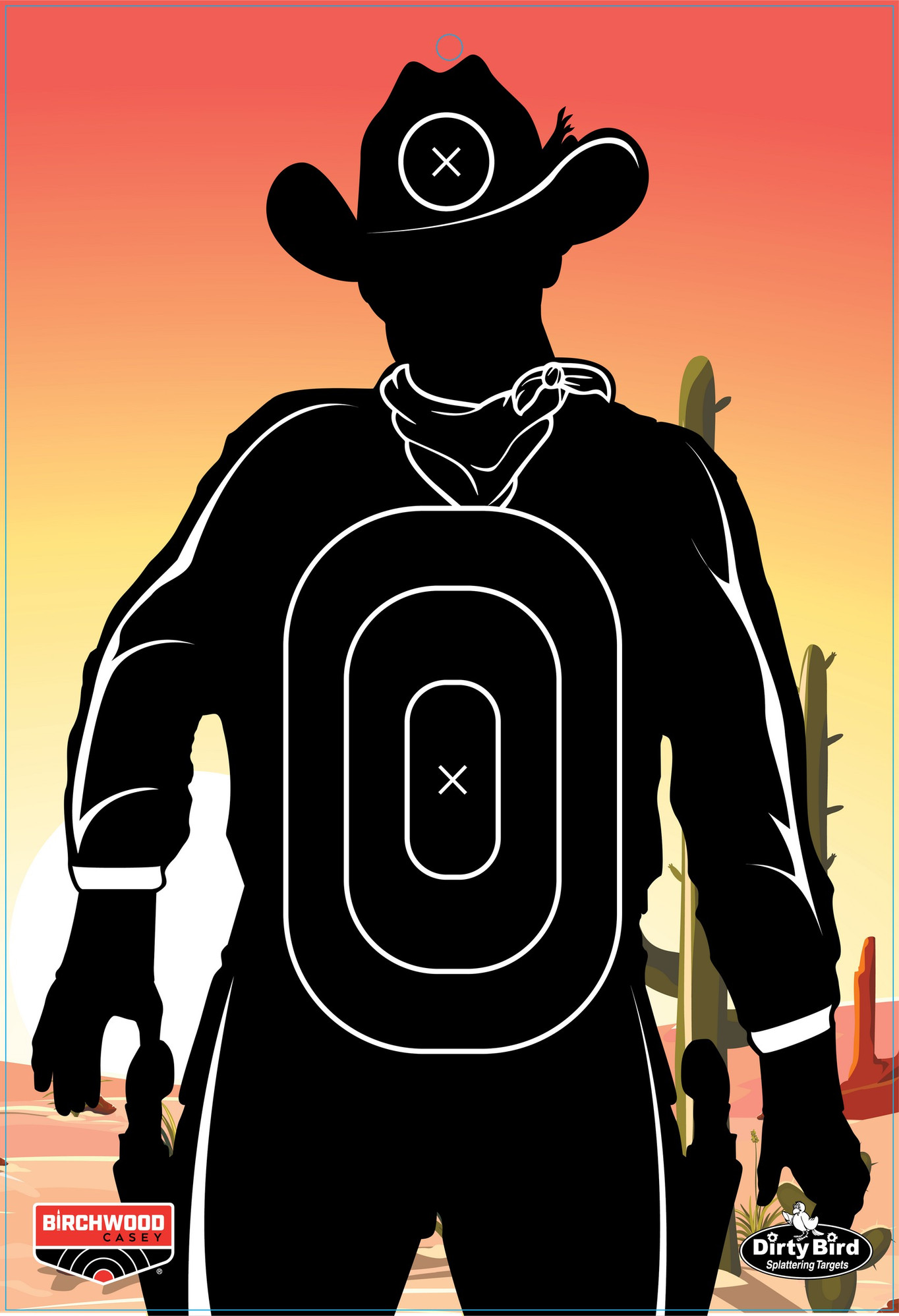 Dirty Bird Gunslinger Skyline Targets 12"X18" 6/Pkg