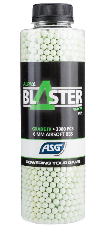 ASG Alpha Blaster 6mm Outdoor Airsoft Green Tracer BBs