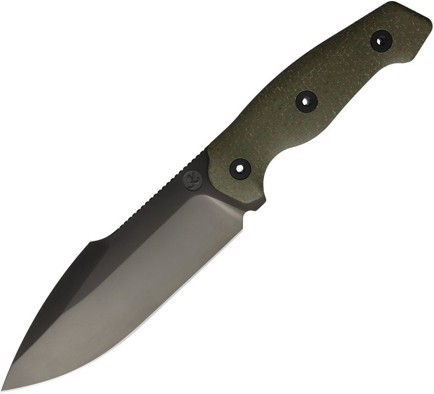 Kunwu Knives Stiffy G Fixed Blade Grn DLC