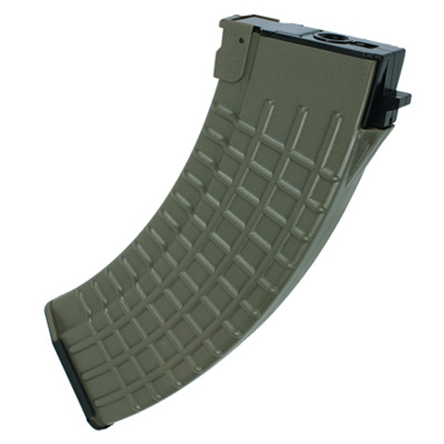 MAG Waffle Type 100rd Mid-cap Magazine For AK Series AEG - OD Green