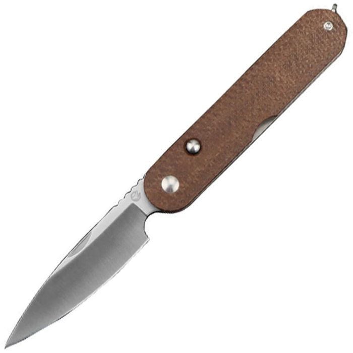 Kiki Button Lock Brown Mic