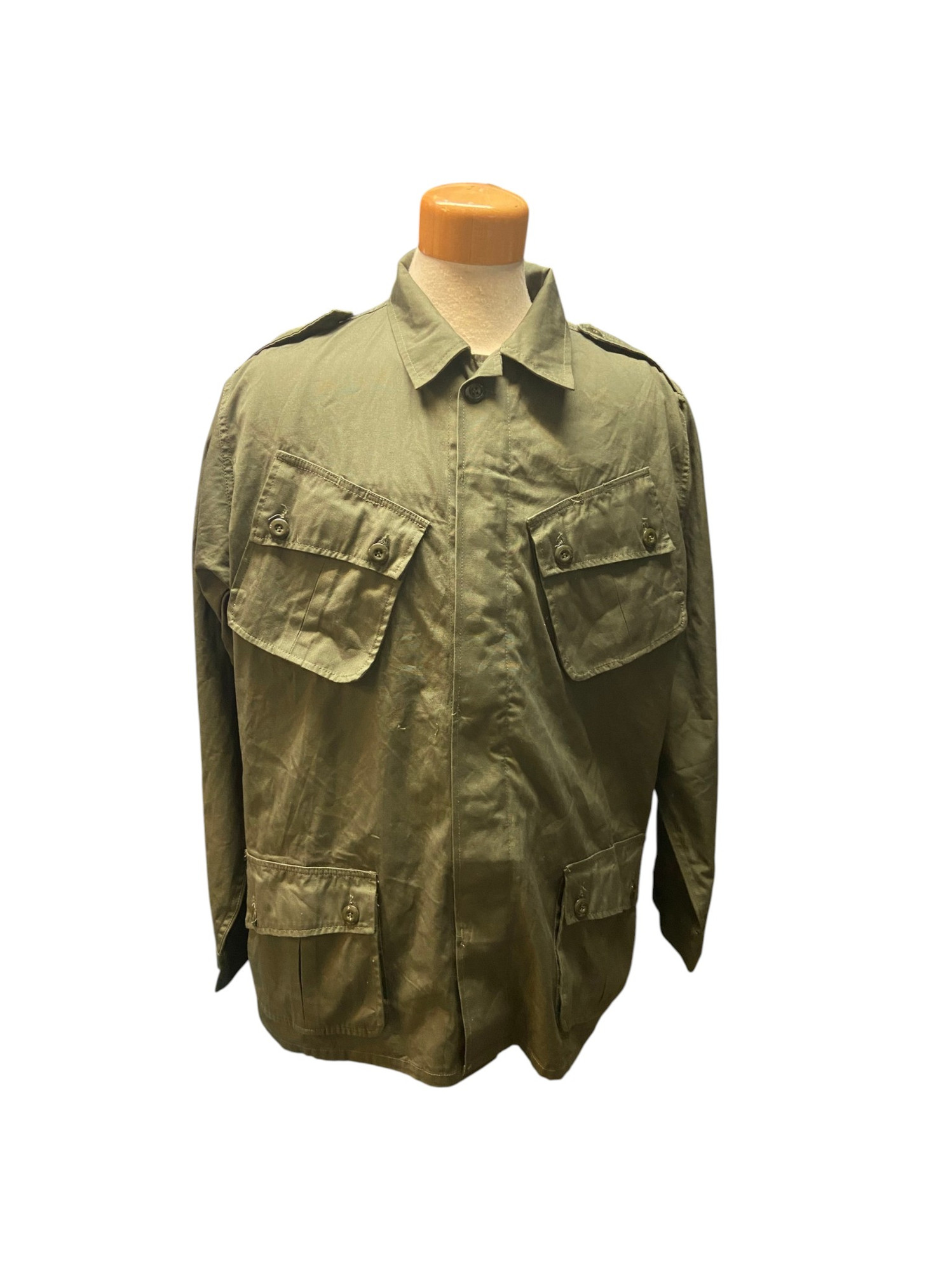 Moore Militaria Textile Vietnam Era Tropical Combat Shirt - Large