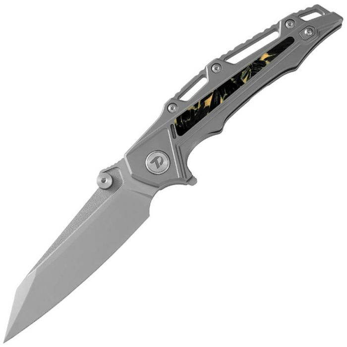 Framelock Ti/Yellow CF 385Y