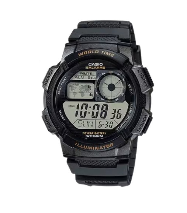 Casio AE-1000W-1AV Watch - Black/Resin