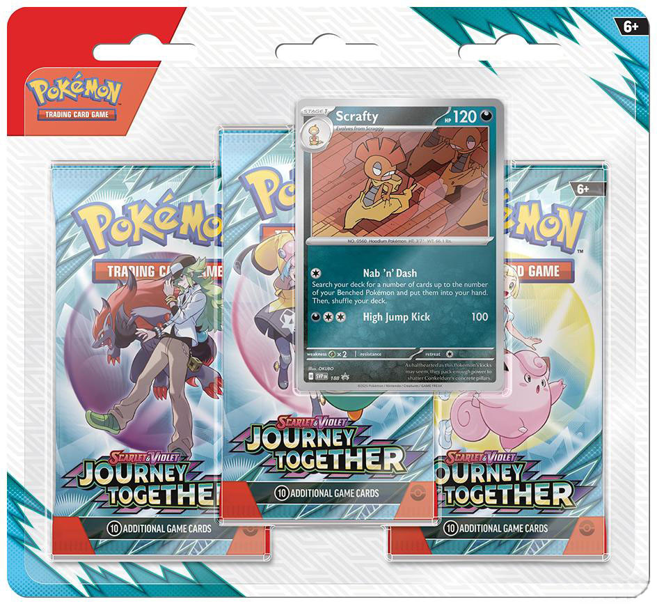 Pokemon Scarlet & Violet Journey Together 3 Pack Blister Cards