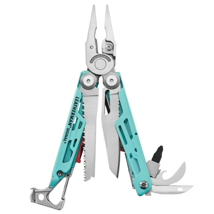 Leatherman SIGNAL Multitool - Aqua/Stainless