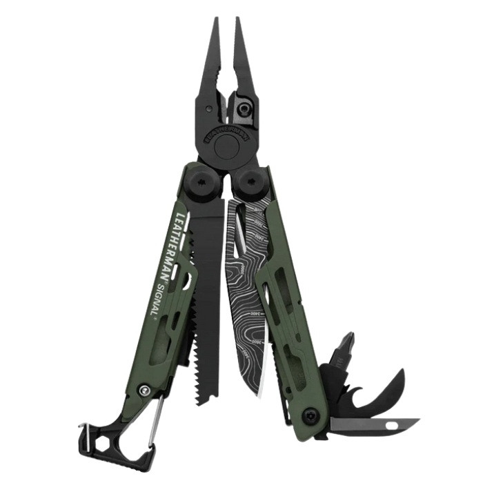 Leatherman SIGNAL Multitool - Green Topo
