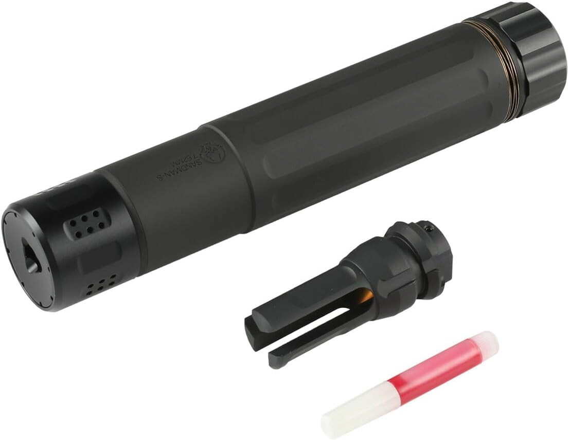 RGW Sandman-S Type Dummy Silencer w/ Tracer Adapter (14mm CCW) - Black