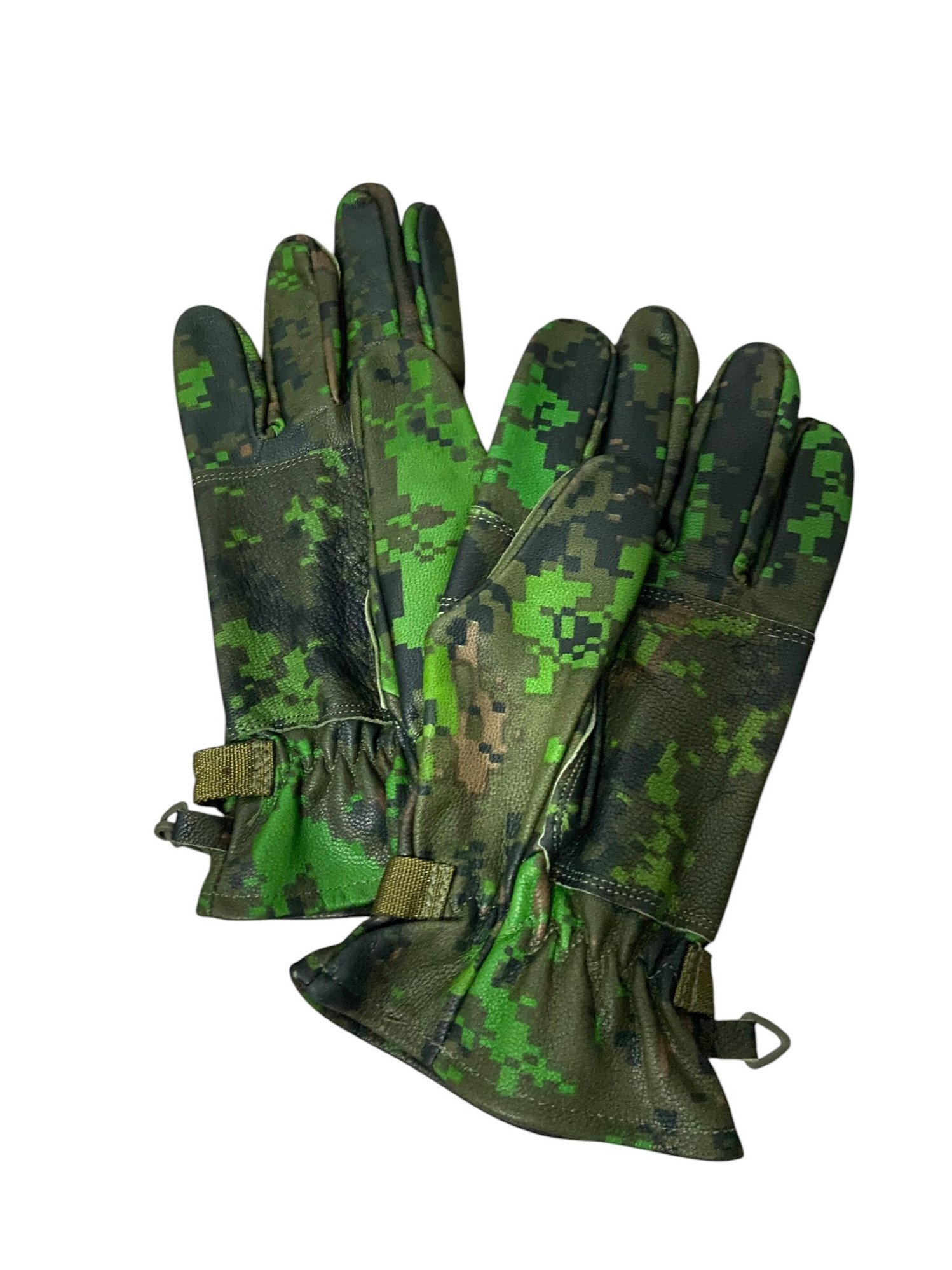 Canadian Armed Forces CADPAT Leather Gloves - Large