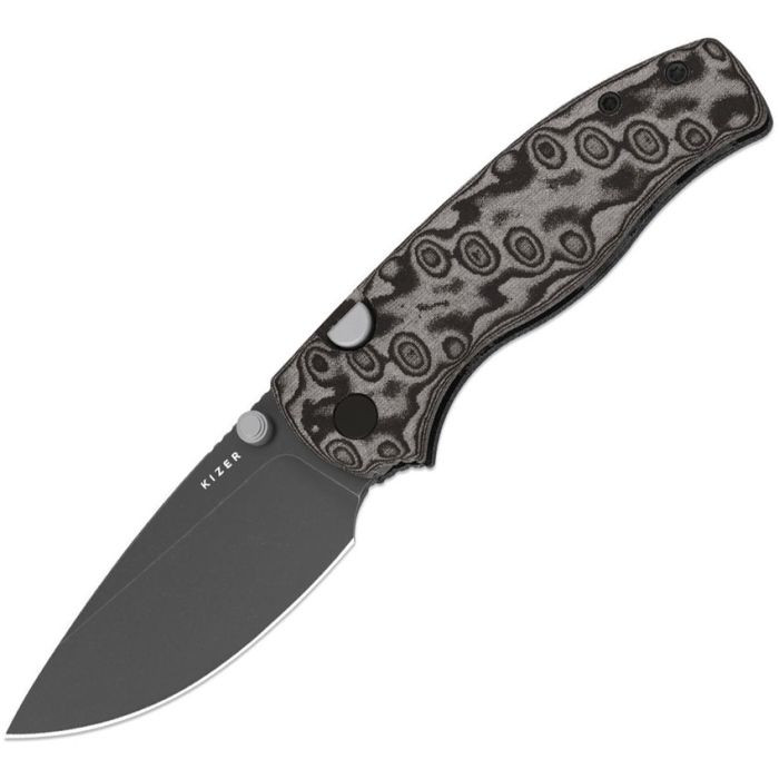 Glaux Button Linerlock Blk