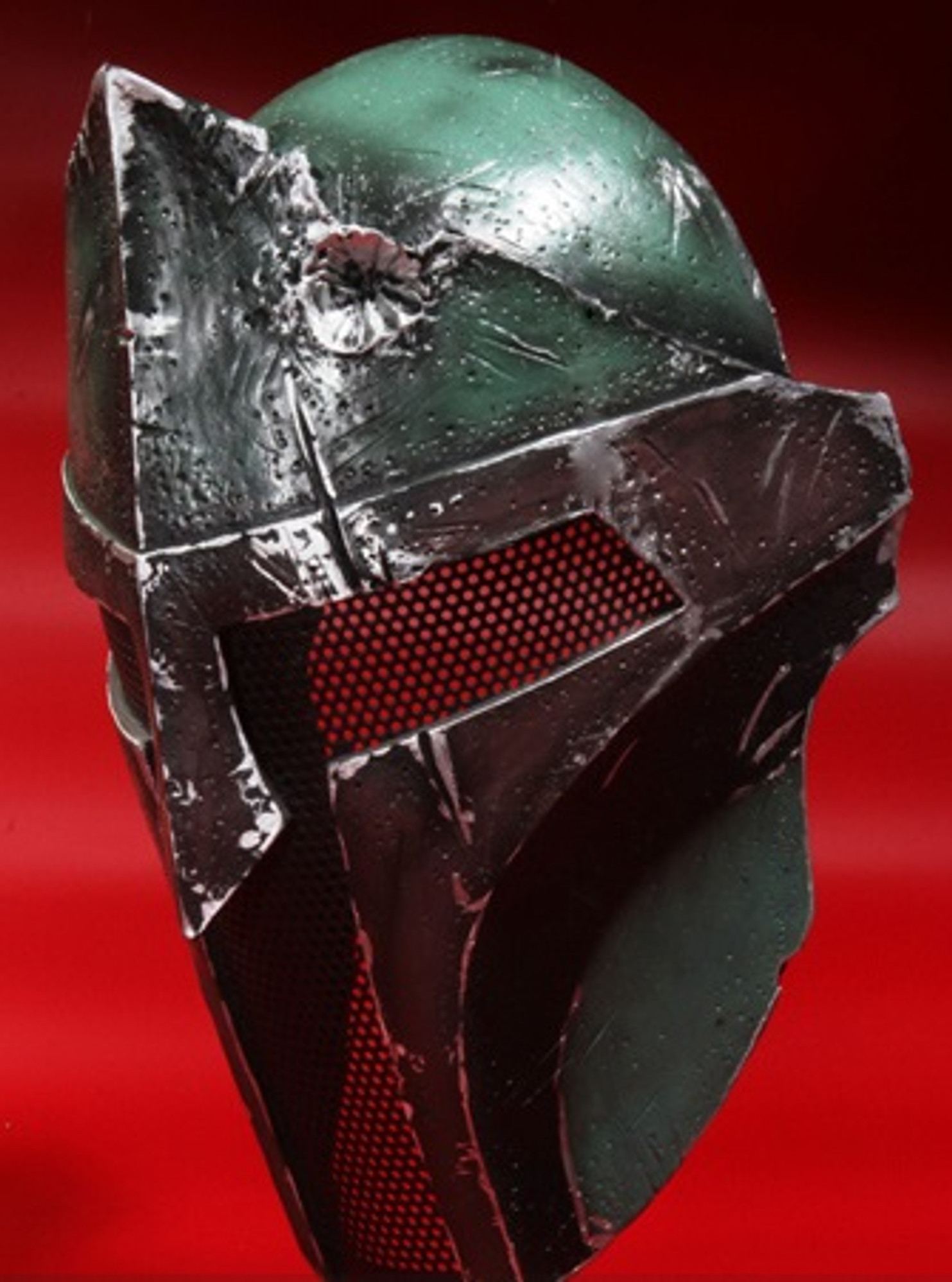 R-Custom Fiberglass Wire Mesh Bounty Hunter Spartan Mask Inspired By 300