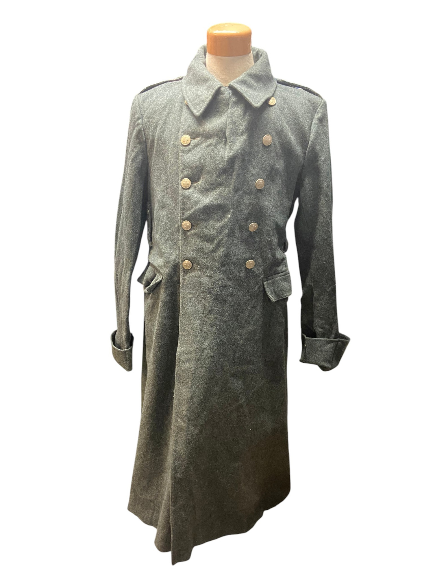 WW2/Post War Swiss Armed Forces 1940s-1950s Wool Great Coat - Medium