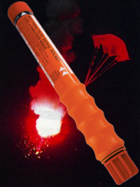 Comet Parachute Signalling Paraflare Rocket - Red
