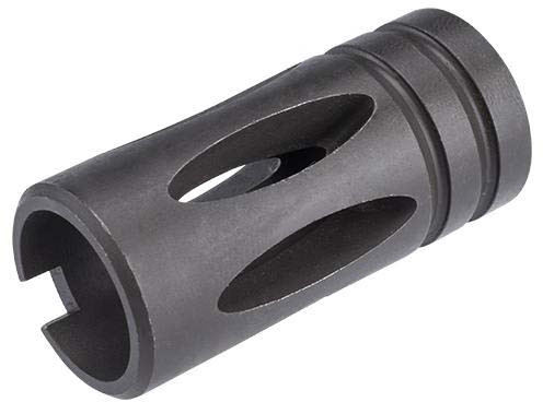 Matrix FAMAS 14mm Negative Steel Flash Hider for Airsoft Rifles