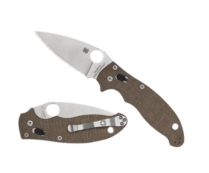 Spyderco Manix 2 CPM-Cruwear - Micarta Brown