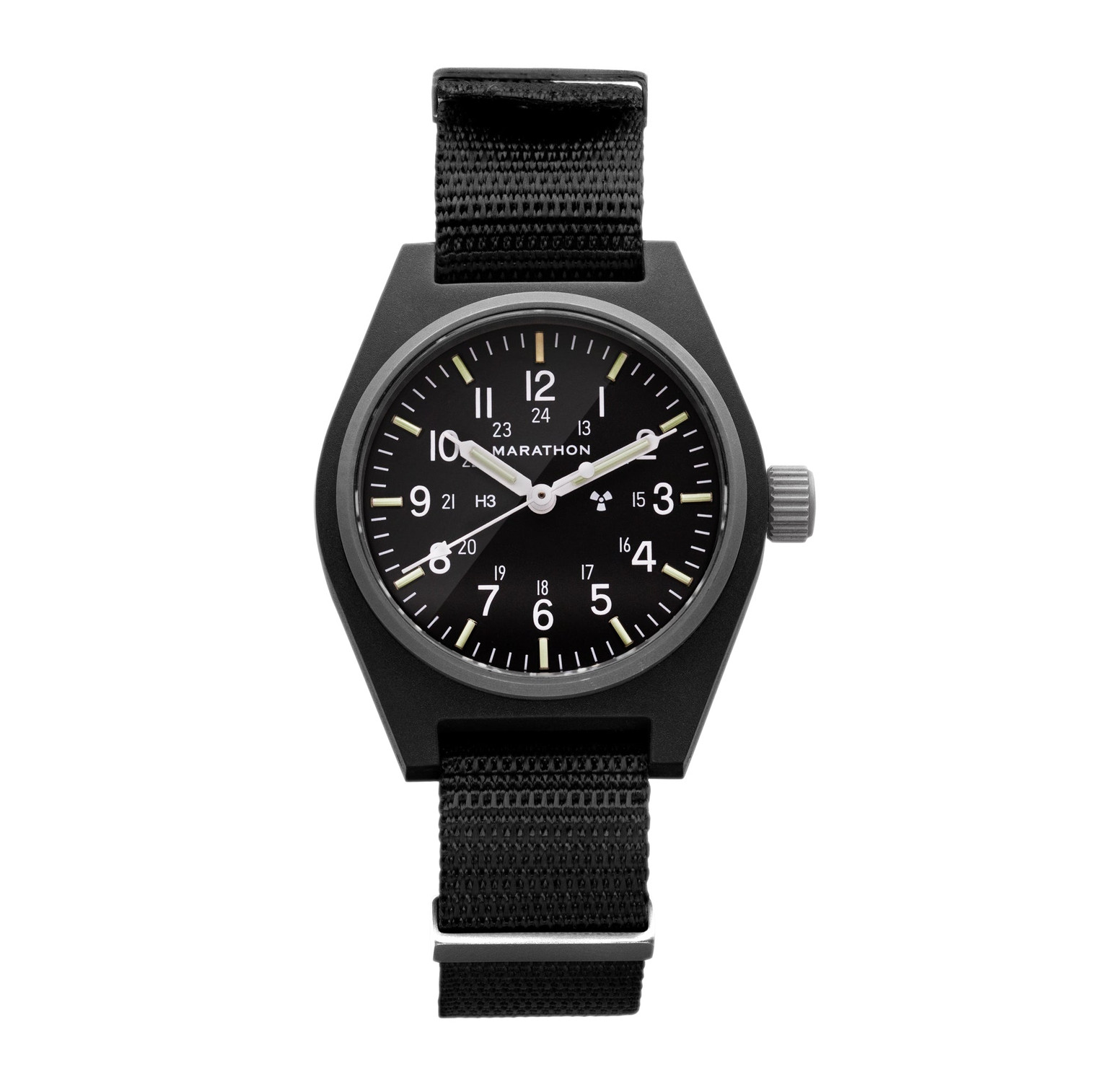 Marathon 34mm Black GPM Standard Issue Tritium Field Mechanical Type II Watch