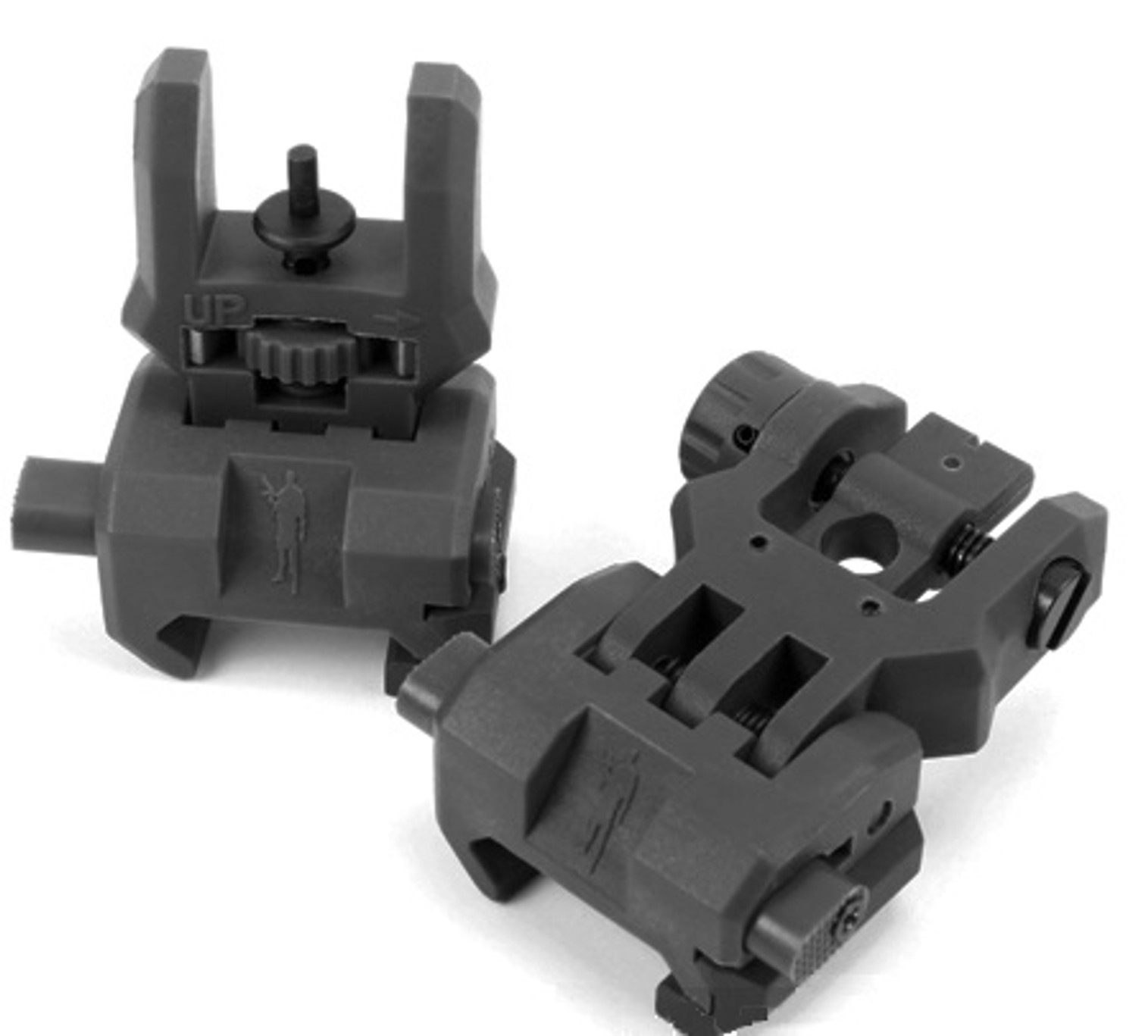 Command Arms (CAA) Licensed Low Profile Flip-up Sights Set - Black