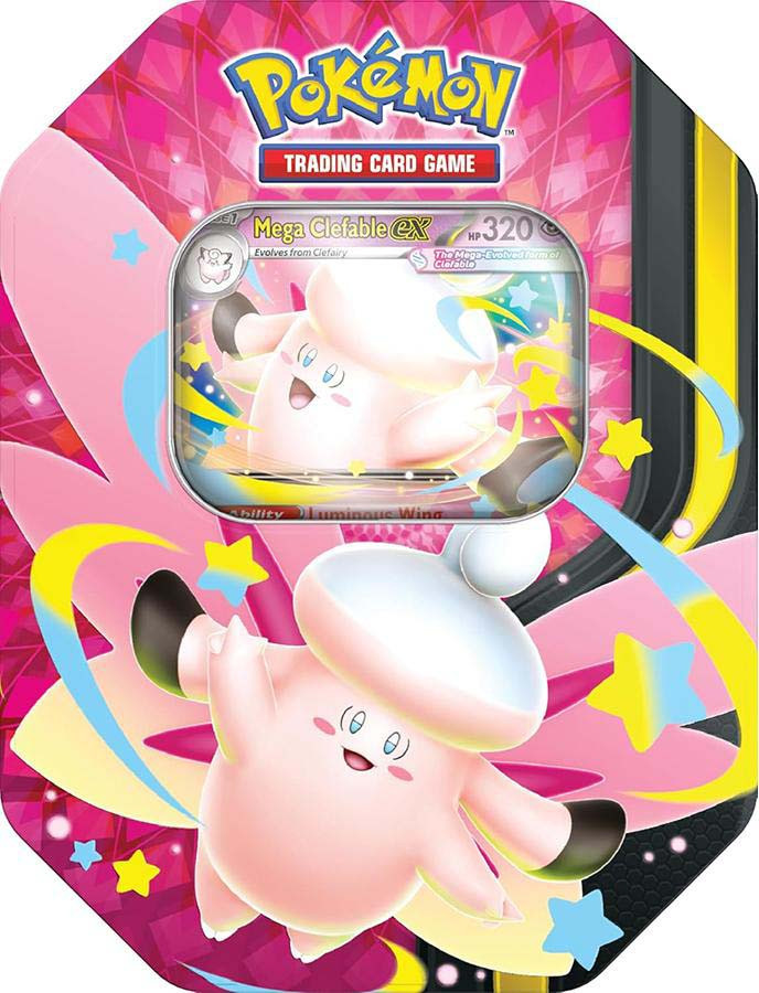 Pokemon TCG Mega Moonlit Tin & Booster Packs