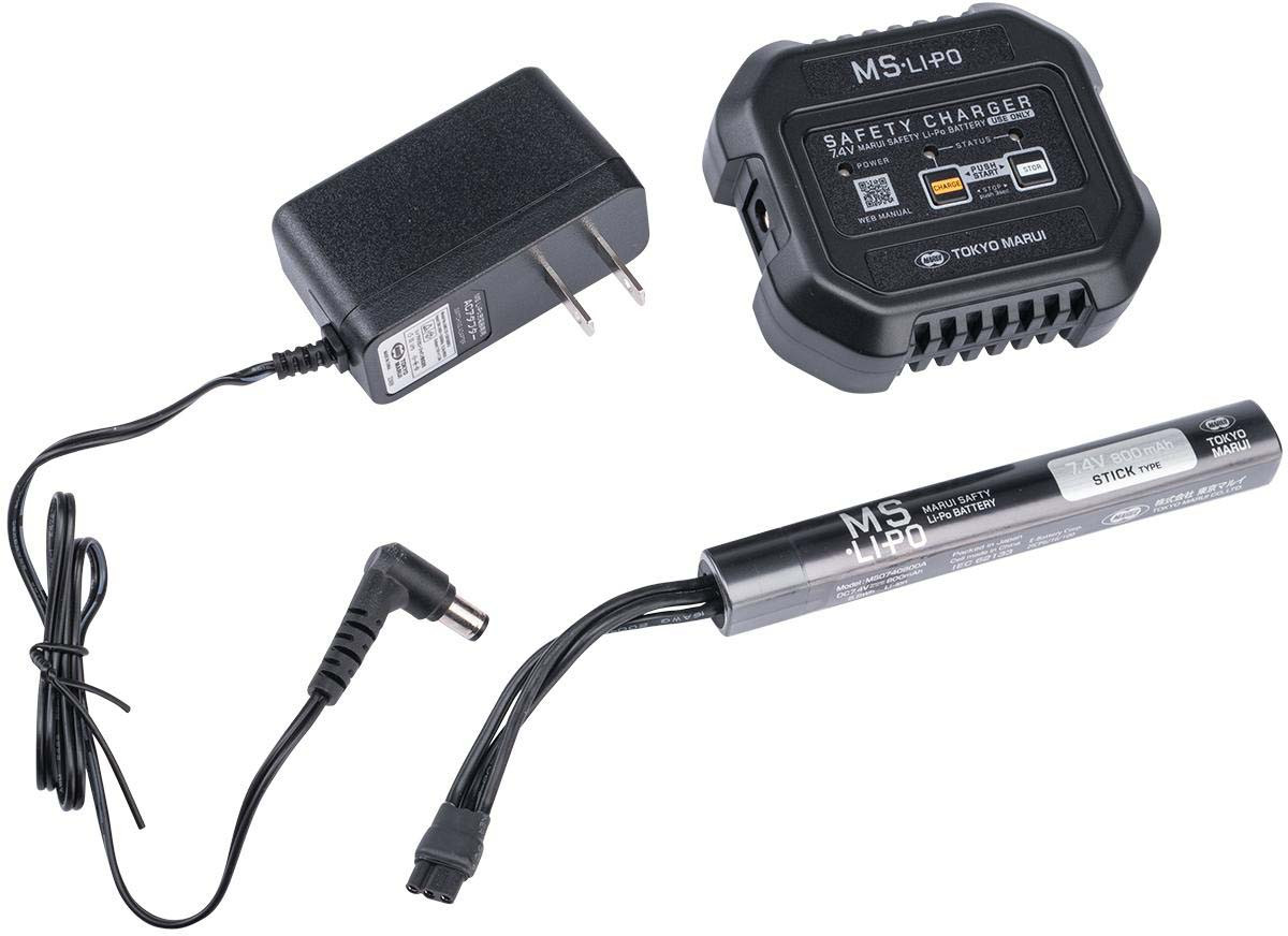 Tokyo Marui MS-Li-Po Safety Smart Charger & 7.4V 800mAh Battery Set