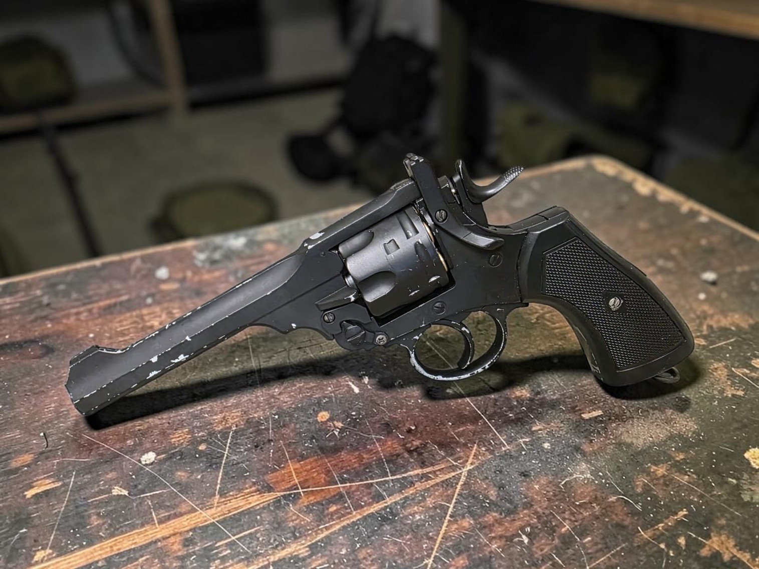 WellFire Webley MK VI Airsoft CO2 Gas Revolver - USEDⓈ
