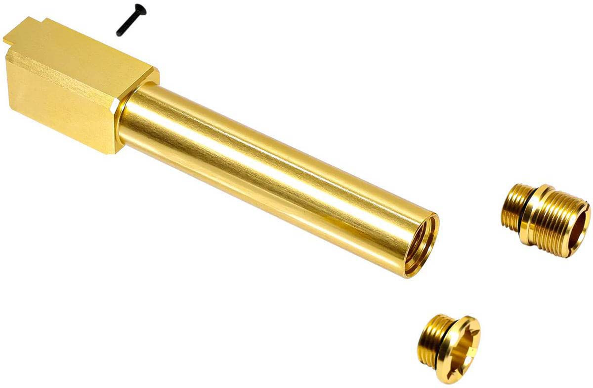 Laylax Nine Ball "Non-Recoil" Two-Way Outer Barrel for Elite Force GLOCK 19 Gen. 5 MOS Gas Blowback Airsoft Pistols
