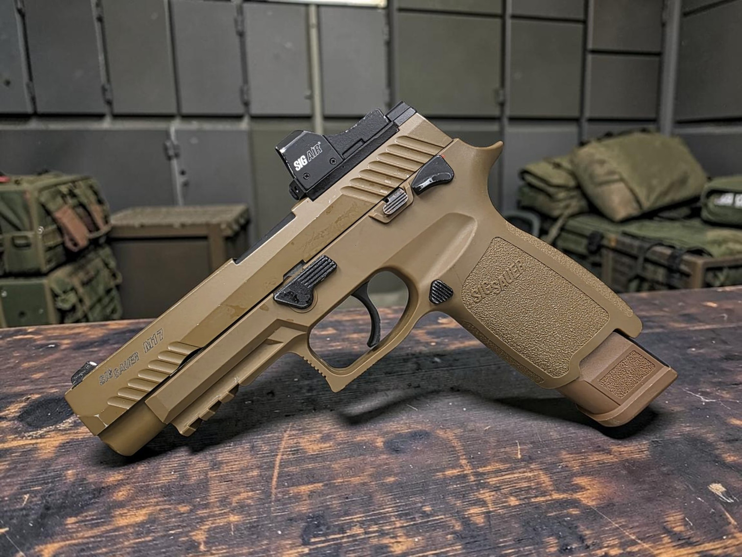 SIG Sauer ProForce P320 M17 MHS Airsoft GBB Pistol - Package - USEDⓈ