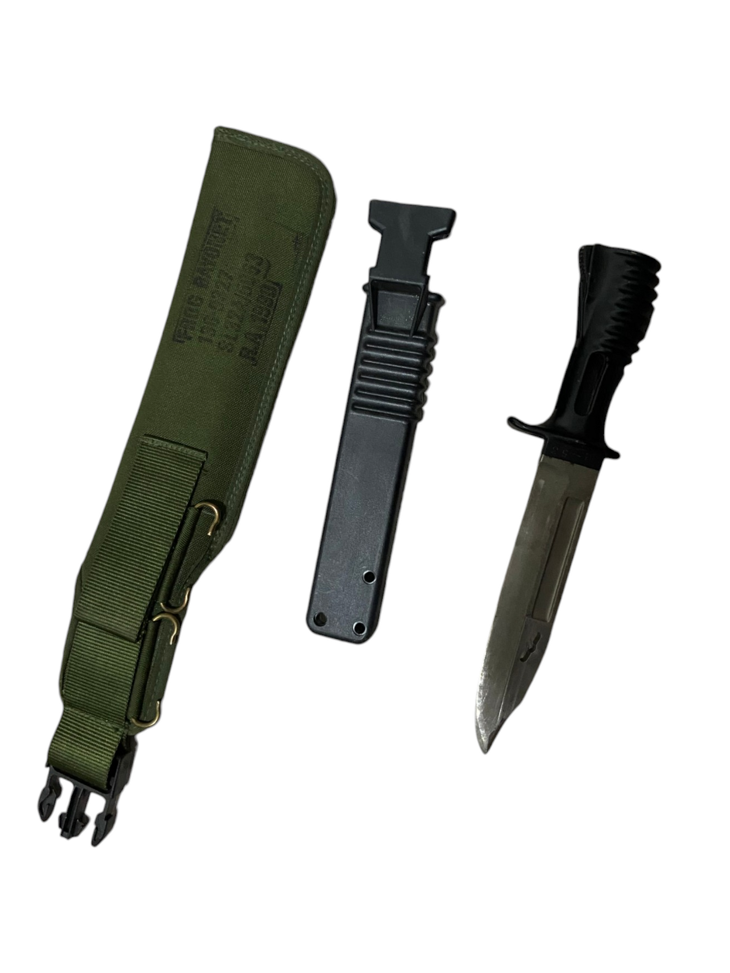 British Armed Forces SA80 L3A1 Bayonet & Scabbard W/ Outer Sleeve