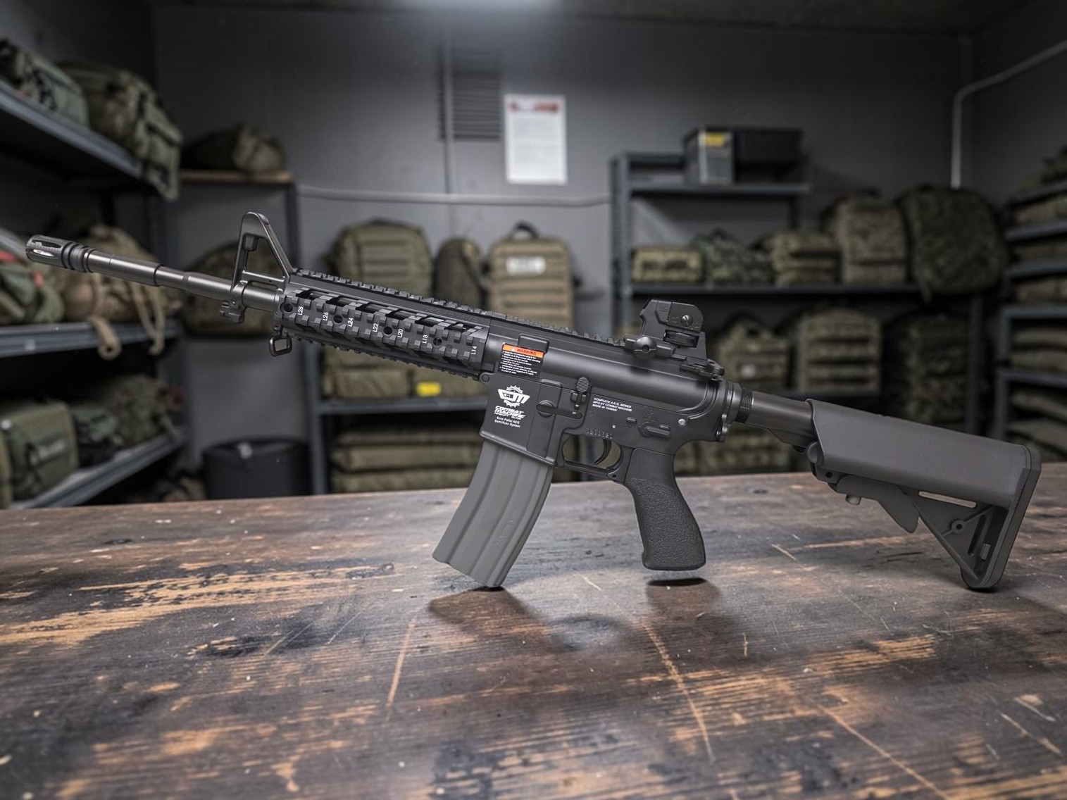 G&G Combat Machine 16-L Raider Airsoft AEG Rifle - USEDⓈ