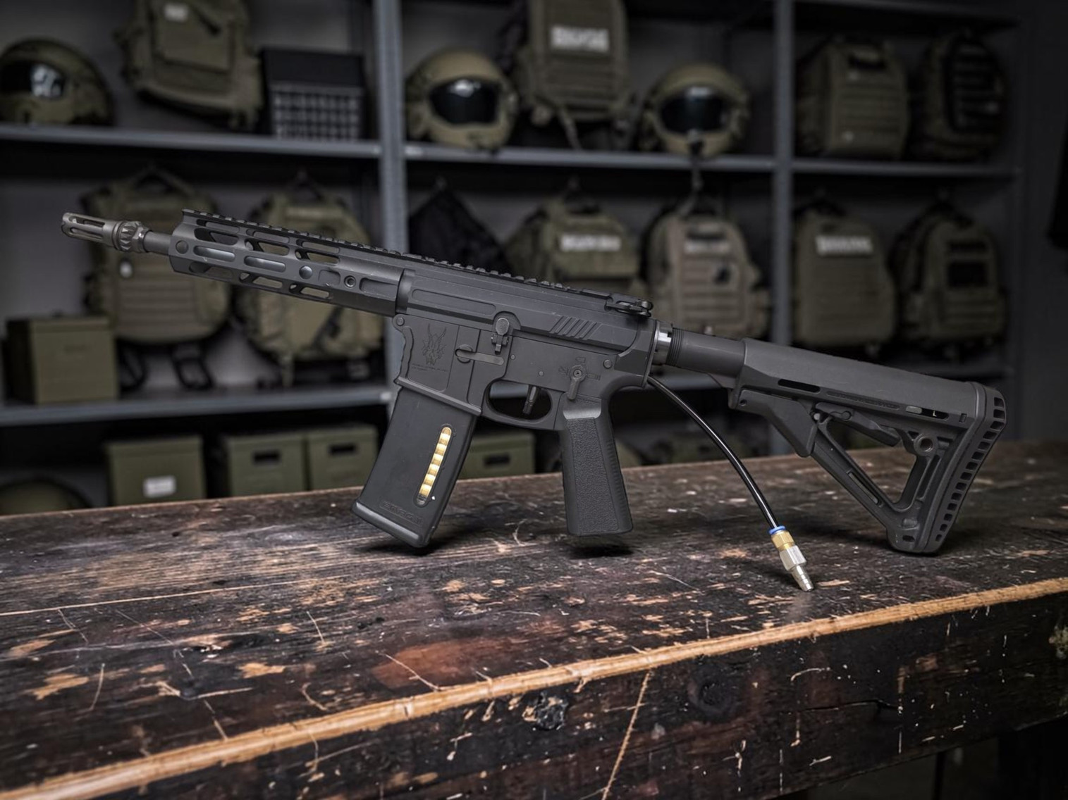 Wolverine Airsoft MTW Billet HPA Powered M4 Airsoft Rifle - USEDⓈ