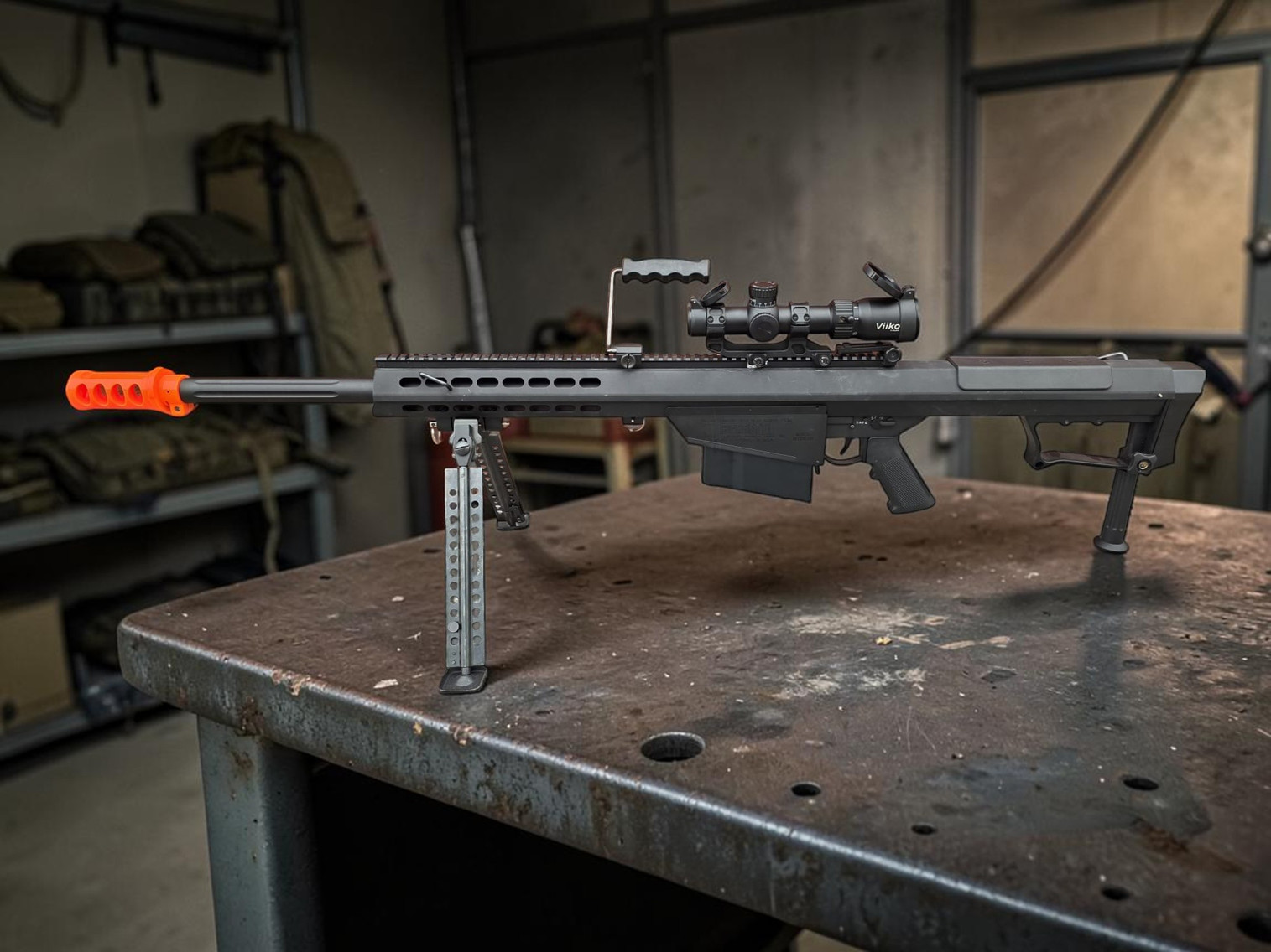 6mmProShop x Barrett M107A1 Gen2 Long Range Airsoft AEG Sniper Rifle - USEDⓈ