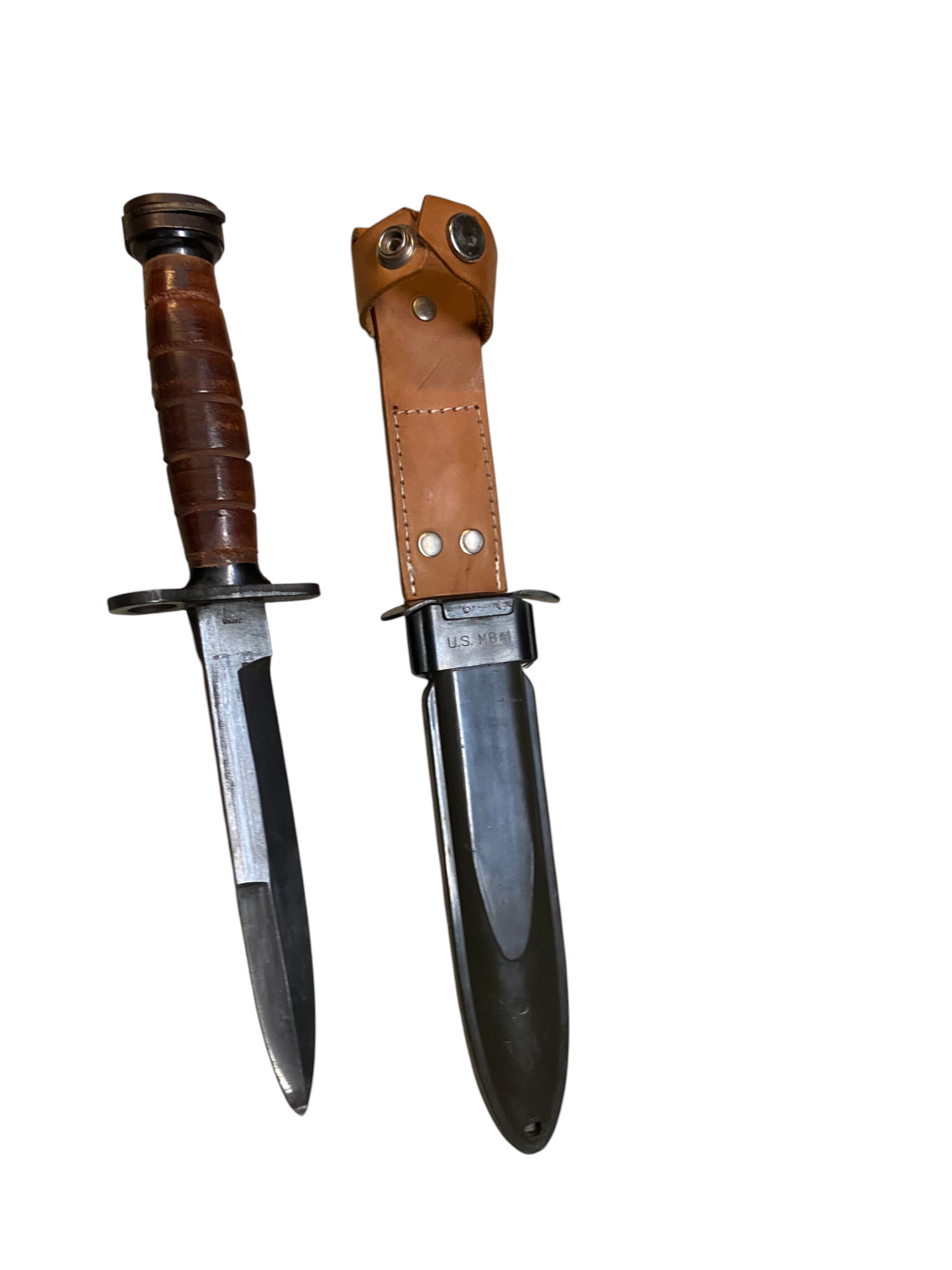 Reproduction Post War Japanese Made M1 Carbine Bayonet & Scabbard