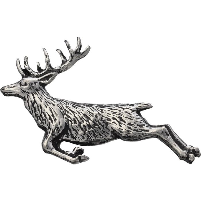 Springing Stag Lapel Pin