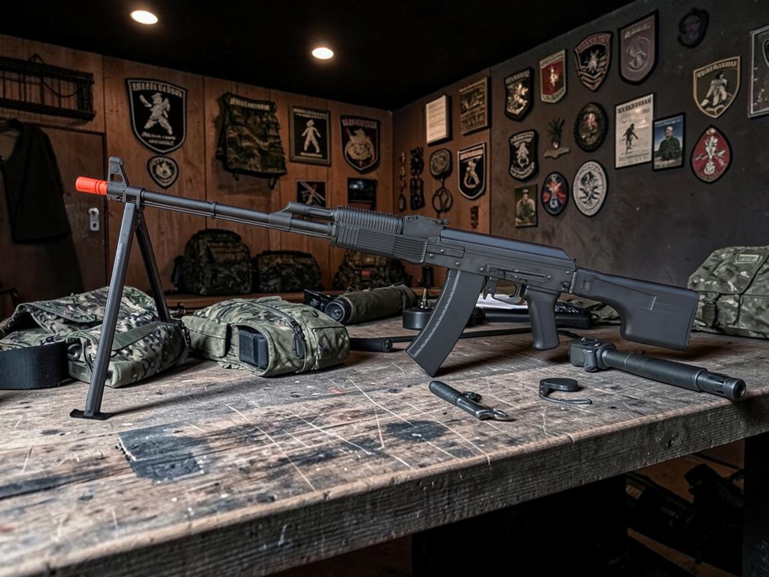 LCT Stamped Steel RPKS74MN Airsoft AEG Light Machinegun - USEDⓈ