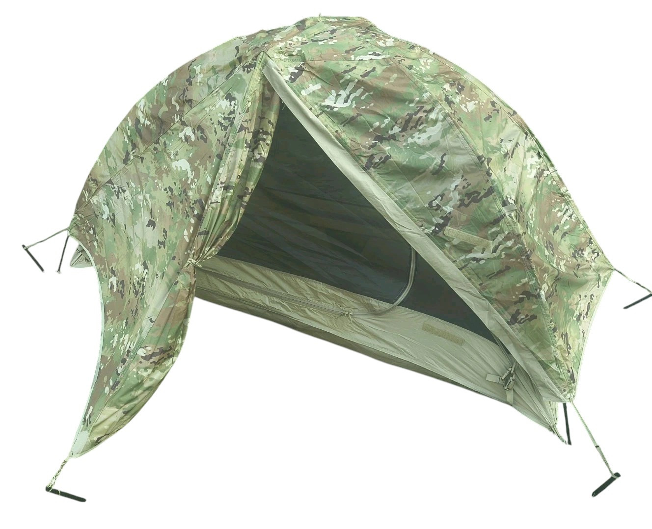U.S. Armed Forces LiteFighter 1 Man OCP/Multicam Individual Shelter System Tent