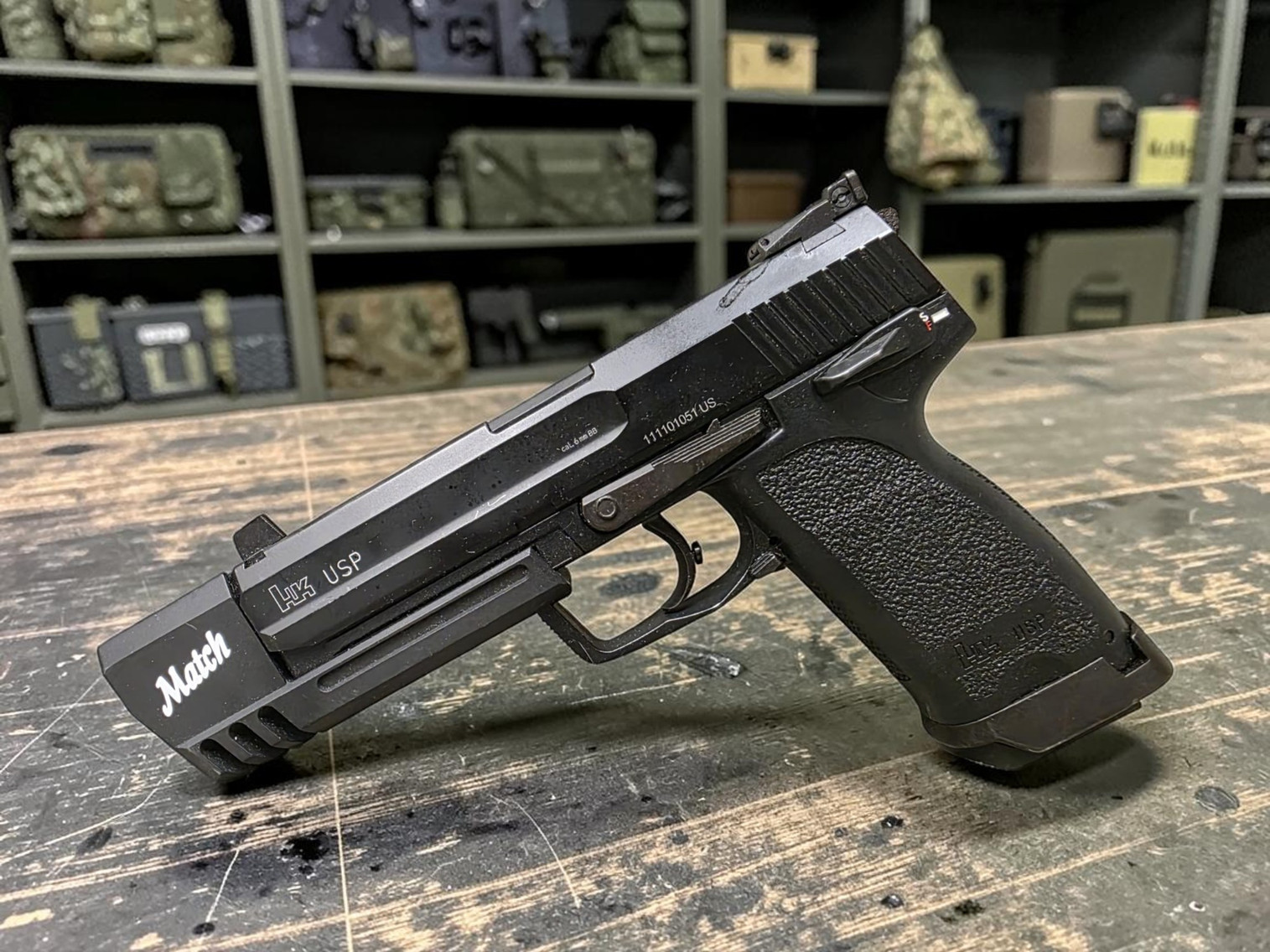 KWA Heckler & Koch USP Match Gas Blowback Airsoft Pistol - BONEYARDⓈ