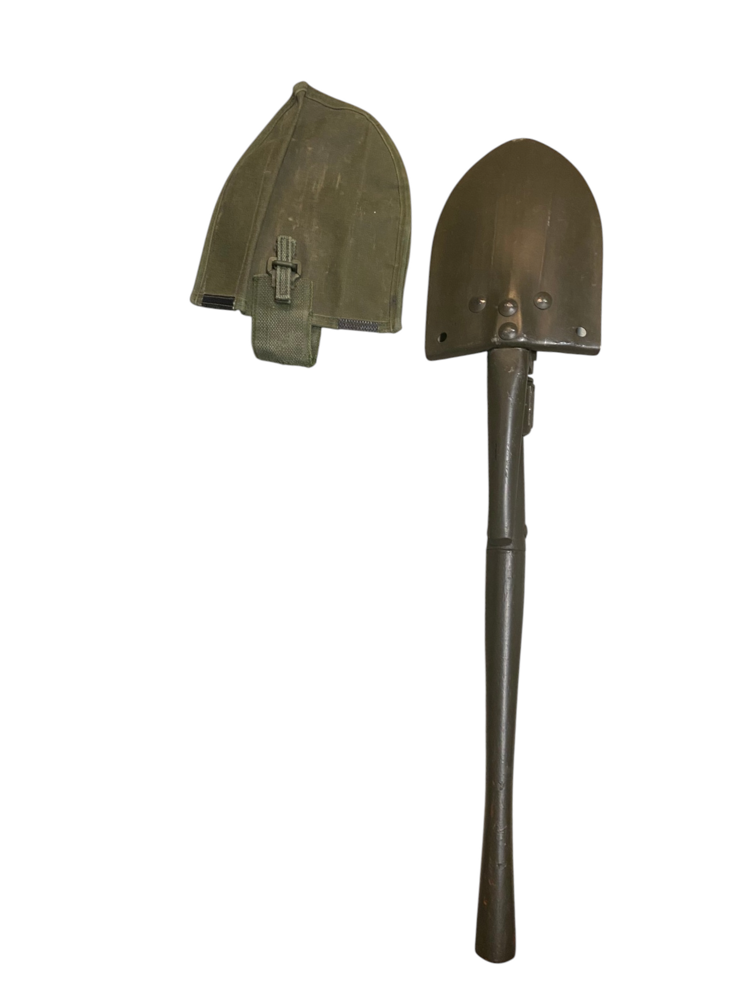 Canadian Armed Forces 51' Pattern Entrenching Shovel W/64' Pattern Shovel Carrier