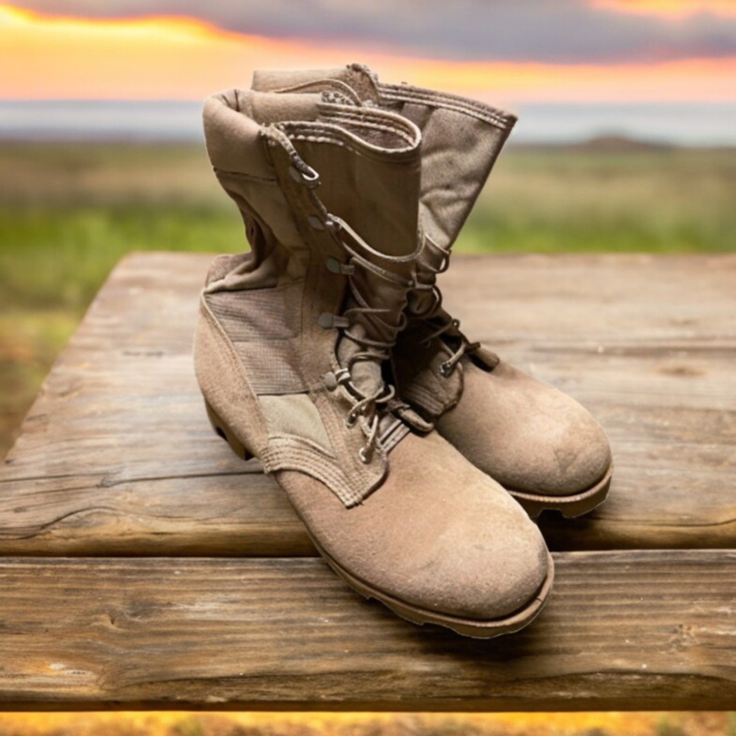 Armed Forces Hot Weather Desert Tan Combat Boots