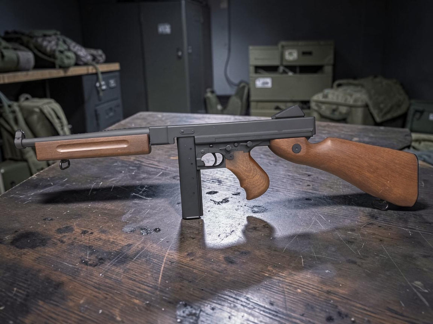 Thompson M1A1 Airsoft AEG Rifle - Package - USEDⓈ