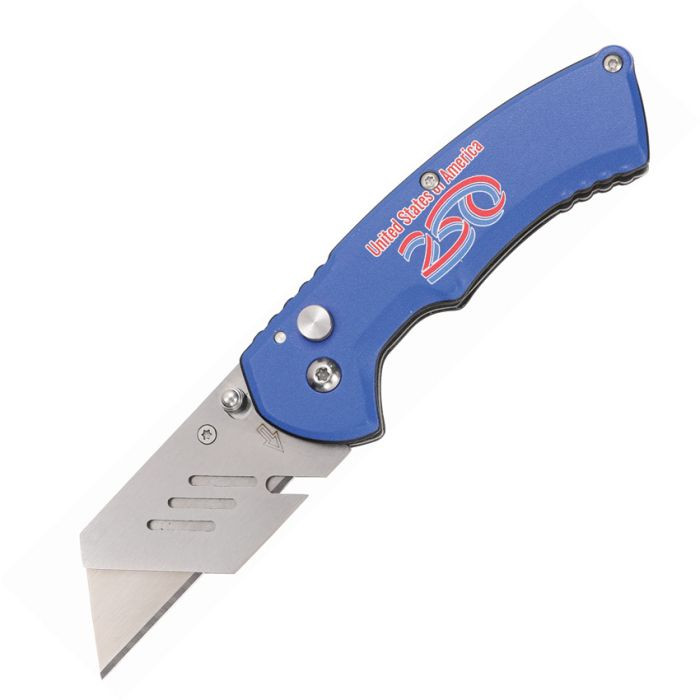 Utility Button Lock Blue 250