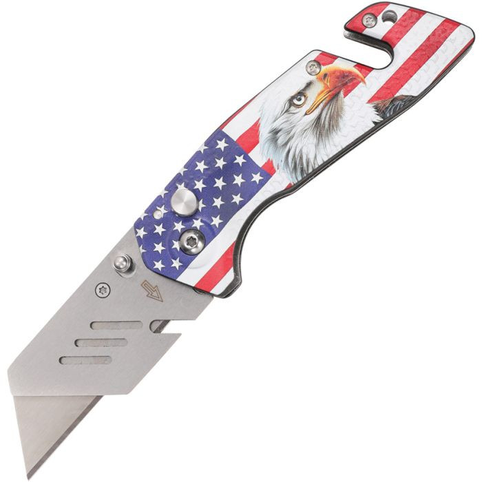 Utility Button Lock Flag/Eagle