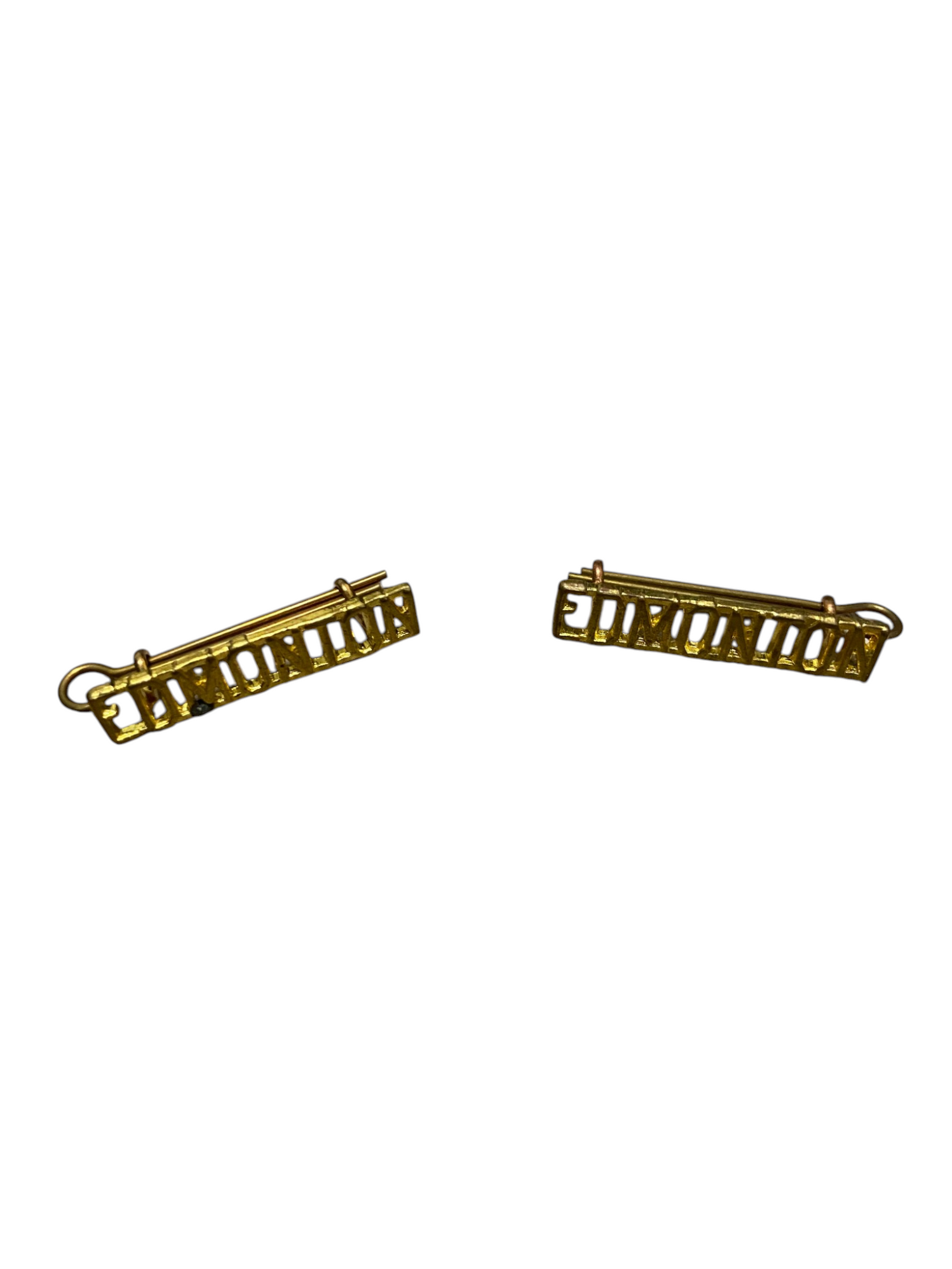 Canadian Edmonton Regiment Shoulder Tittle - Pair