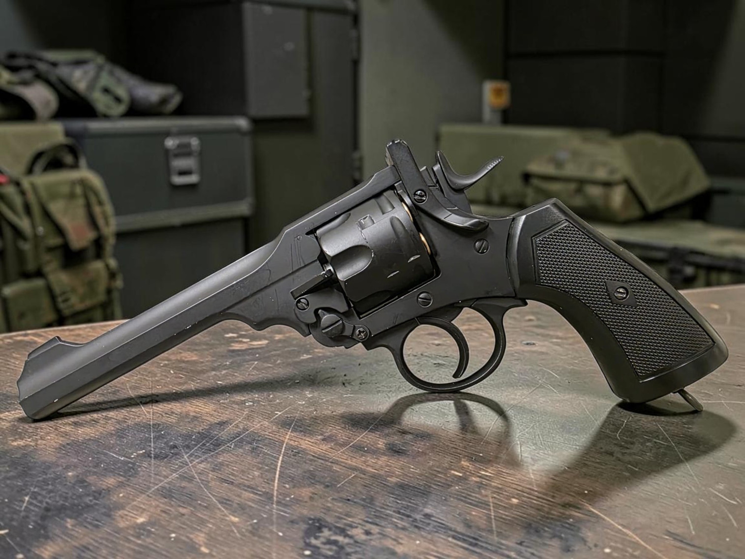 Well Pro MK VI Webley Airsoft CO2 Gas Revolver - USEDⓈ